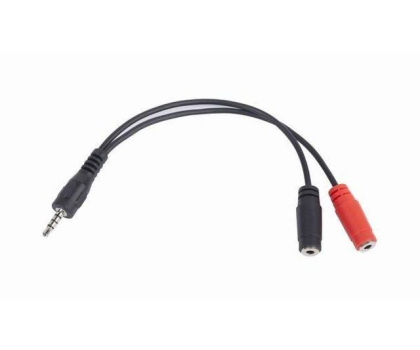 Kabel i złączka GEMBIRD Kabel Jack 3.5mm - 2x Jack 3.5mm 20cm CCA-417
